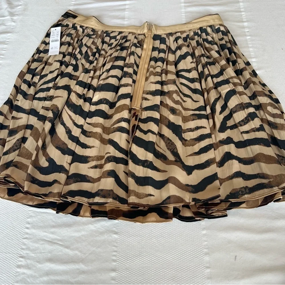 J. Crew Silky Animal Print Mini Skirt in Size 12